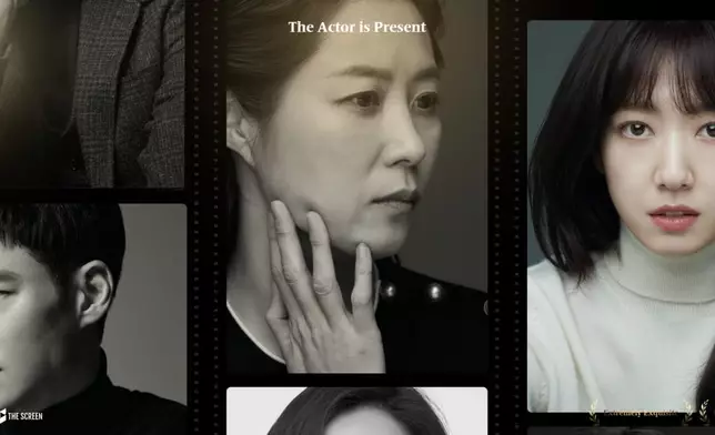 官網會每星期發佈20名韓國演員的簡介，並羅列出他們的代表作（網上圖片）