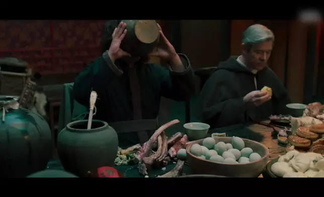 劇集因出現大量中國食物惹來歪曲歷史的爭議（網上圖片）