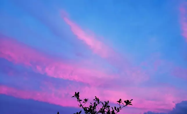 市民在大埔拍攝的天空。群組「社區天氣觀測計劃CWOS」網民Florence Lee圖片