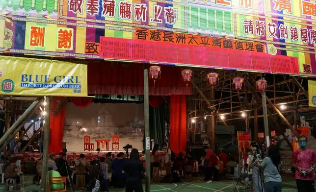 神功戲棚。長洲太平清醮值理會FB圖片