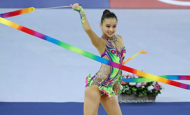 孫延在曾是藝術體操金牌運動員（網上圖片）