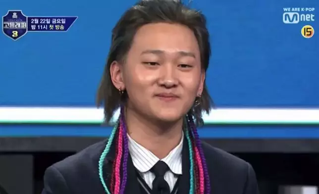 姜敏洙曾參加《高等Rapper 2》並獲得亞軍（網上圖片）