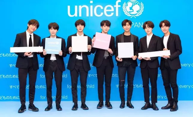 2017年BTS曾參與聯合國兒童基金會的韓國委員會（UNICEF KOREA）合辦的「LOVE MYSELF」運動（網上圖片）