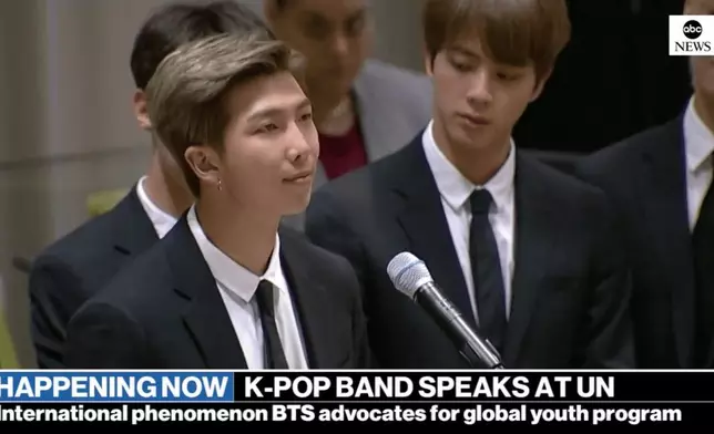 BTS曾出席聯合國大會並進行演講（網上圖片）