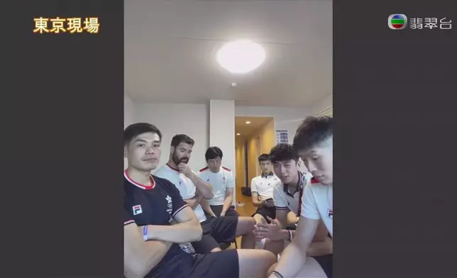 港花劍團隊賽後接受TVB獨家視像訪問。