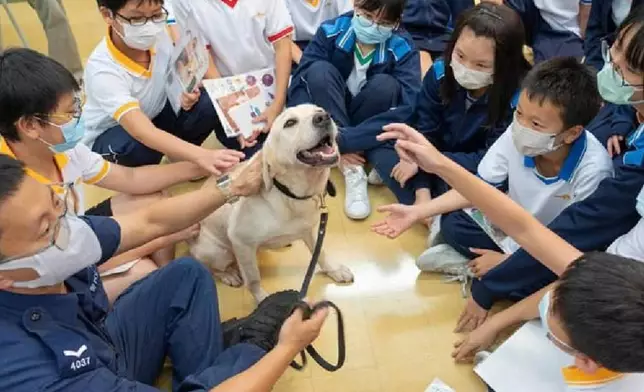 是次活動以「守護動物」為主題。香港警察fb圖片