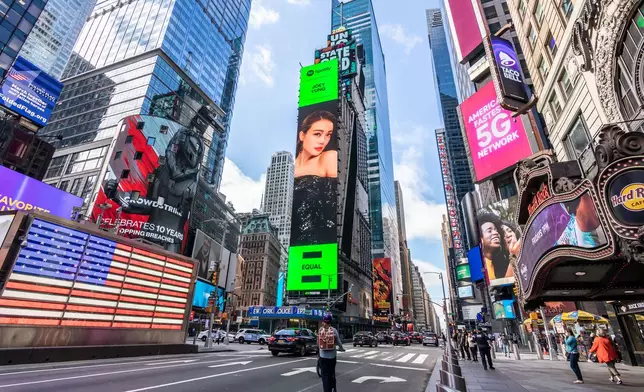容祖兒登上紐約時代廣場的billboard。
