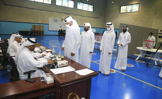 卡塔爾今日舉行史上首場議會選舉。美聯社圖片