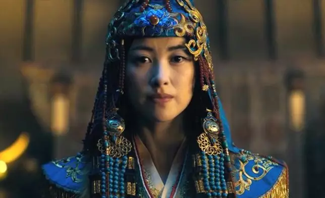 美劇《馬可波羅》中的闊闊真公主。網上圖片