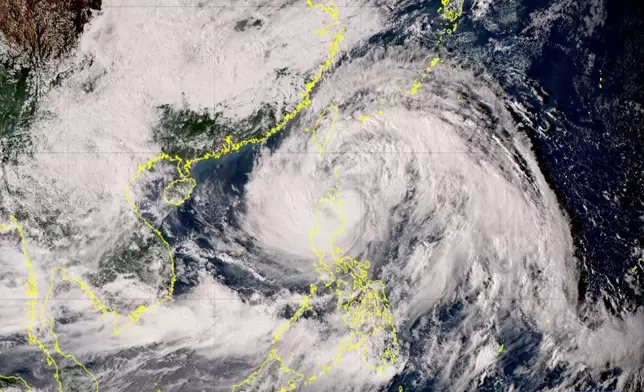 「圓規」環流廣闊。日本氣象廳衛星雲圖