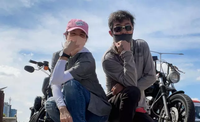 崔民秀與老婆都是摩托車發燒友（網上圖片）