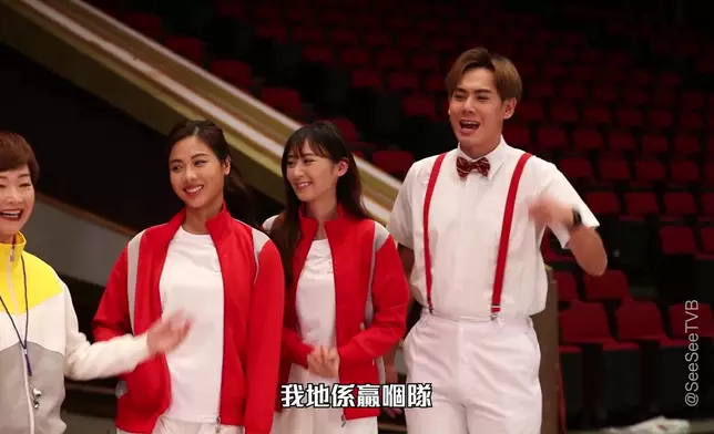 伍樂怡（左起）、王虹茵、徐文浩組成嘅「贏嗰隊」。