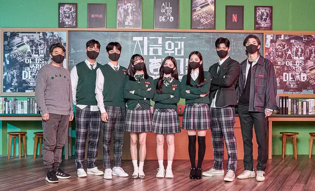 《殭屍校園》一眾演員近日忙於出席各種宣傳行程（網上圖片）