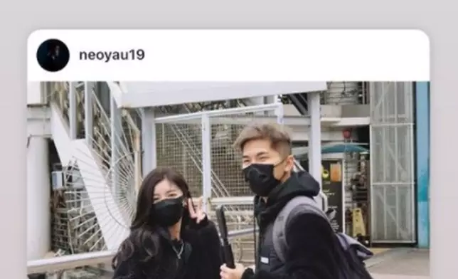 Jessica亦有轉發游學修的帖文。