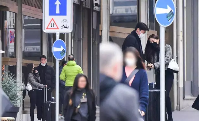 孝敏年初被爆出與球星黃義助拍拖遊瑞士，戀情疑見光死（網上圖片）