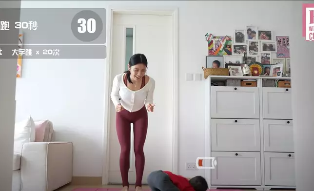 伯伯原地跑30秒後，已經斷電！