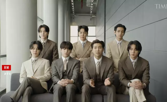 BTS拍片接受《TIME》的訪問（網上圖片）