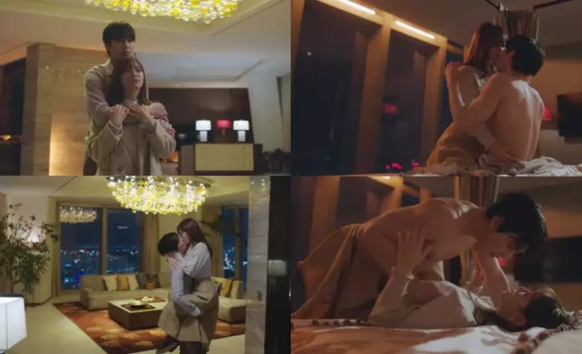 安孝燮和金世正在11集結尾的火辣床戲被指有點尷尬（網上圖片）