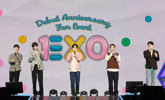 EXO昨日舉行粉絲見面會慶祝出道10周年（網上圖片）