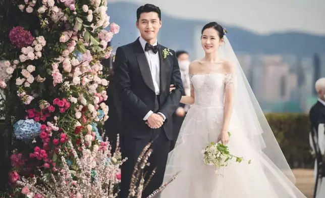 玄彬和孫藝珍在2022年3月31日舉行婚禮（網上圖片）