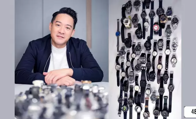 日前Jason拍片曬出48隻名錶珍藏！