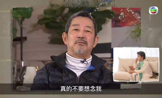 Frankie於鏡頭前叮囑愛妻Sabrina，日後如果自己先走一步，要好好活下去。說時眼神中是滿滿的愛，令大批網民直呼感動。