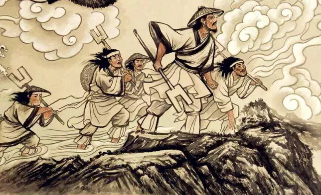 以賢能為指標的堯舜禪讓（網上圖片）