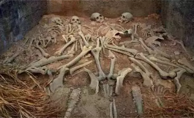 古代活人殉葬（網上圖片）