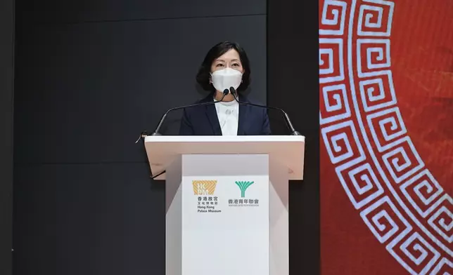 民政及青年事務局局長麥美娟致辭。