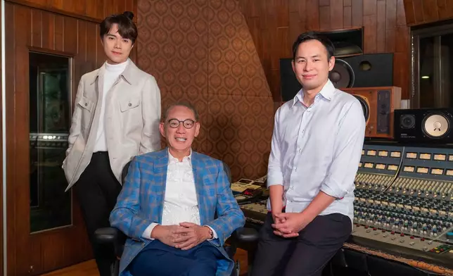 張敬軒、英皇集團主席楊受成、集團副主席楊政龍（資料圖片）