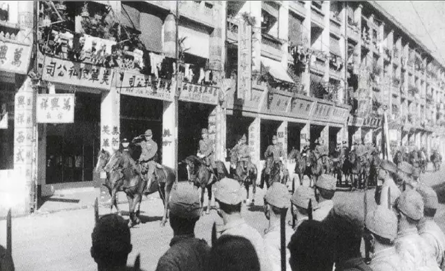 日軍入城 (網上圖片)