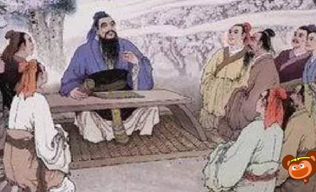 孟子授學（網上圖片）