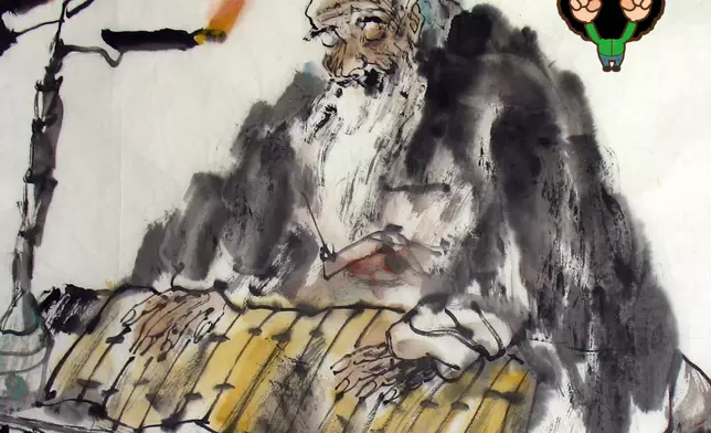 孔子晚年勤讀《易經》（網上圖片）