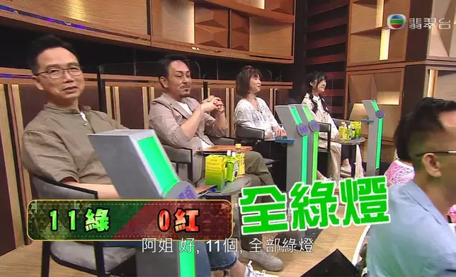 幸美獲得11盞綠燈滿分成績。