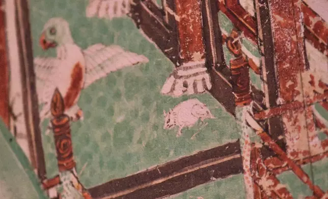 ­在敦煌榆林窟第25窟南壁的《觀鷓量壽經變圖》出現「瑞鼠」的身影 (資料圖片)