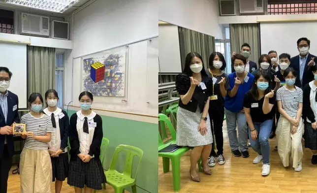 梁宏正出席活動與青年交流。民政及青年事務局FB