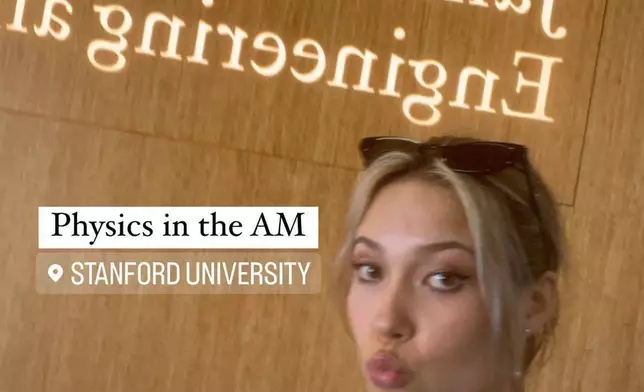 此外，谷愛凌亦分享了自己上課的日常。