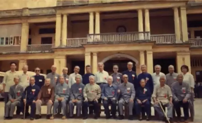 1986年5月4日，在世的農講所學員合影。(網上圖片)