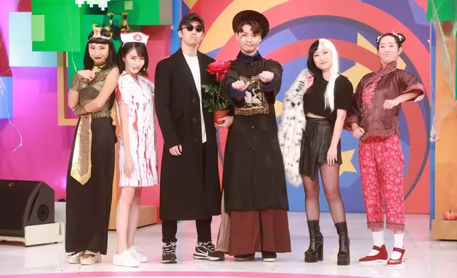 「鄰住買隊」成員（左起）黃頌明、阮嘉敏、鄭衍峰、焦浩軒、黃美棋及吳嘉儀。