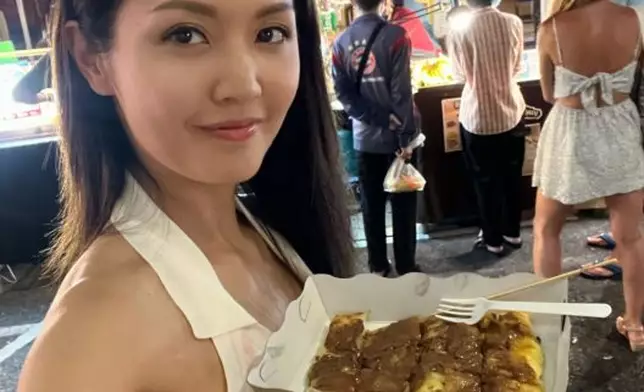 陳庭欣最愛美食。