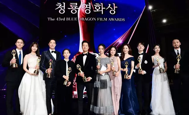 今年韓國青龍獎各得獎單位（網上圖片）