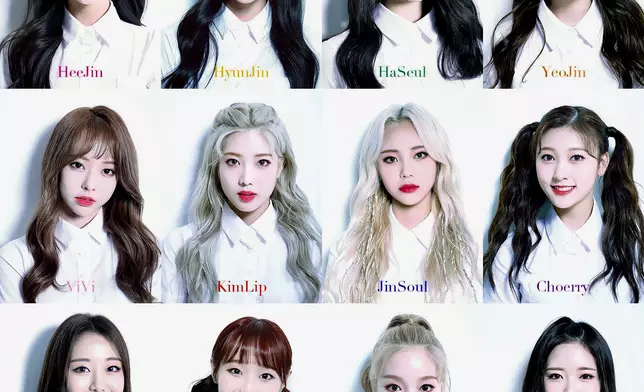 本月少女出道時公開順序不一樣（網上圖片）