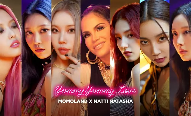 2022年初推出與NATTI NATASHA的合作單曲《yummy yummy love》（網上圖片）