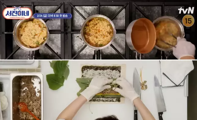 有拉麵、紫菜包飯（影片截圖）