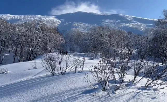 羊蹄山風景優美，不少網民在twitter分享風景照和滑雪影片。 網上圖片