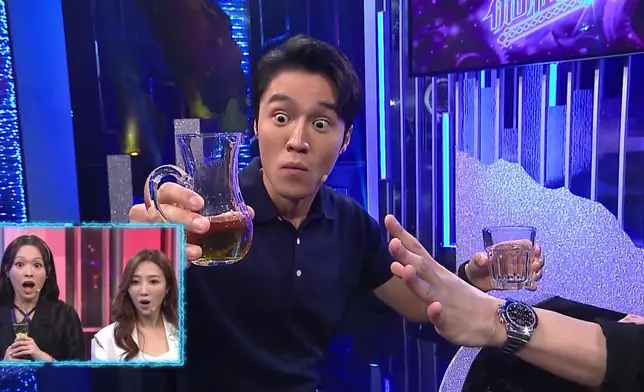 丁丁嚇到眼都凸。