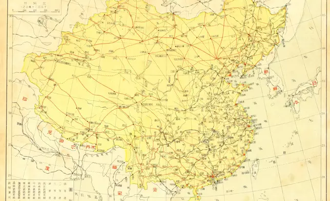 在民國時間，孫中山先生曾大力推廣發展鐵路系統。圖為《建國方略》中鐵道之發展。(網上圖片)