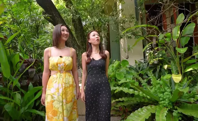 高Ling約慧中去到由超過80年歷史建築改建而成嘅精品酒店共進午餐。