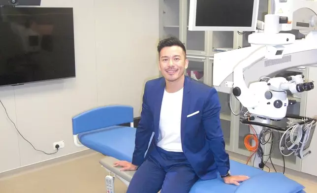 沈震軒接受ICL矯視開拓人生新視野。