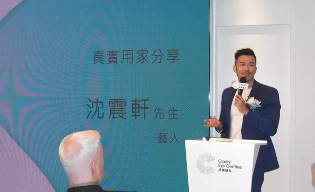 沈震軒試過因為拍攝，3日3夜無除過隱形眼鏡。